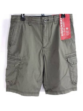 Unionbay Solid Khakis or Camoflage UNIONBAY MENS CARGO SHORTS